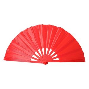 Vibrant Red Hand Fan